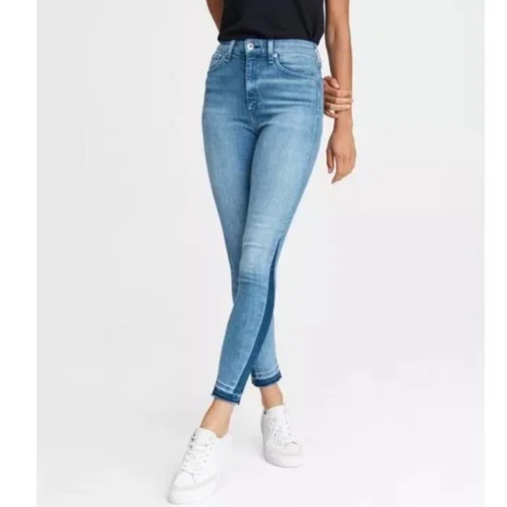 Rag & Bone Light Blue and Dark Blue Skinny Jeans Size 25